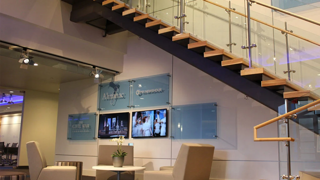 interior shot of office building for Twin Cities PBS